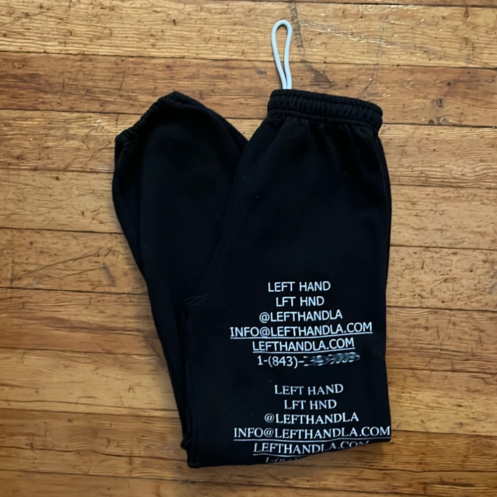 Left hand sweatpants size small